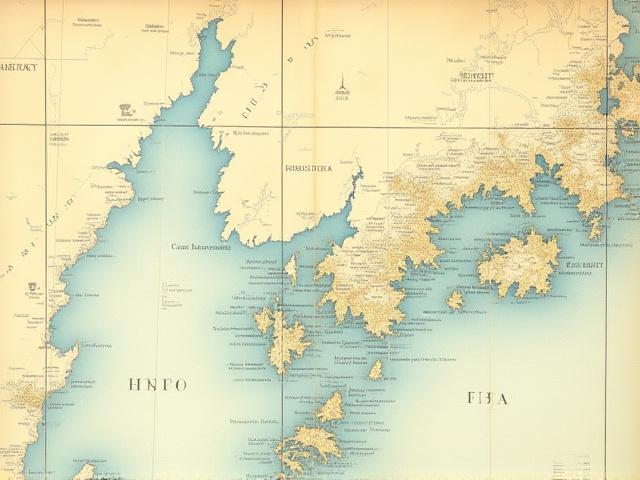 修復前の明治時代の航海図