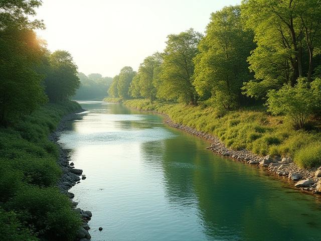 Flussufer-Revitalisierung an der Donau mit vielfältiger Vegetation